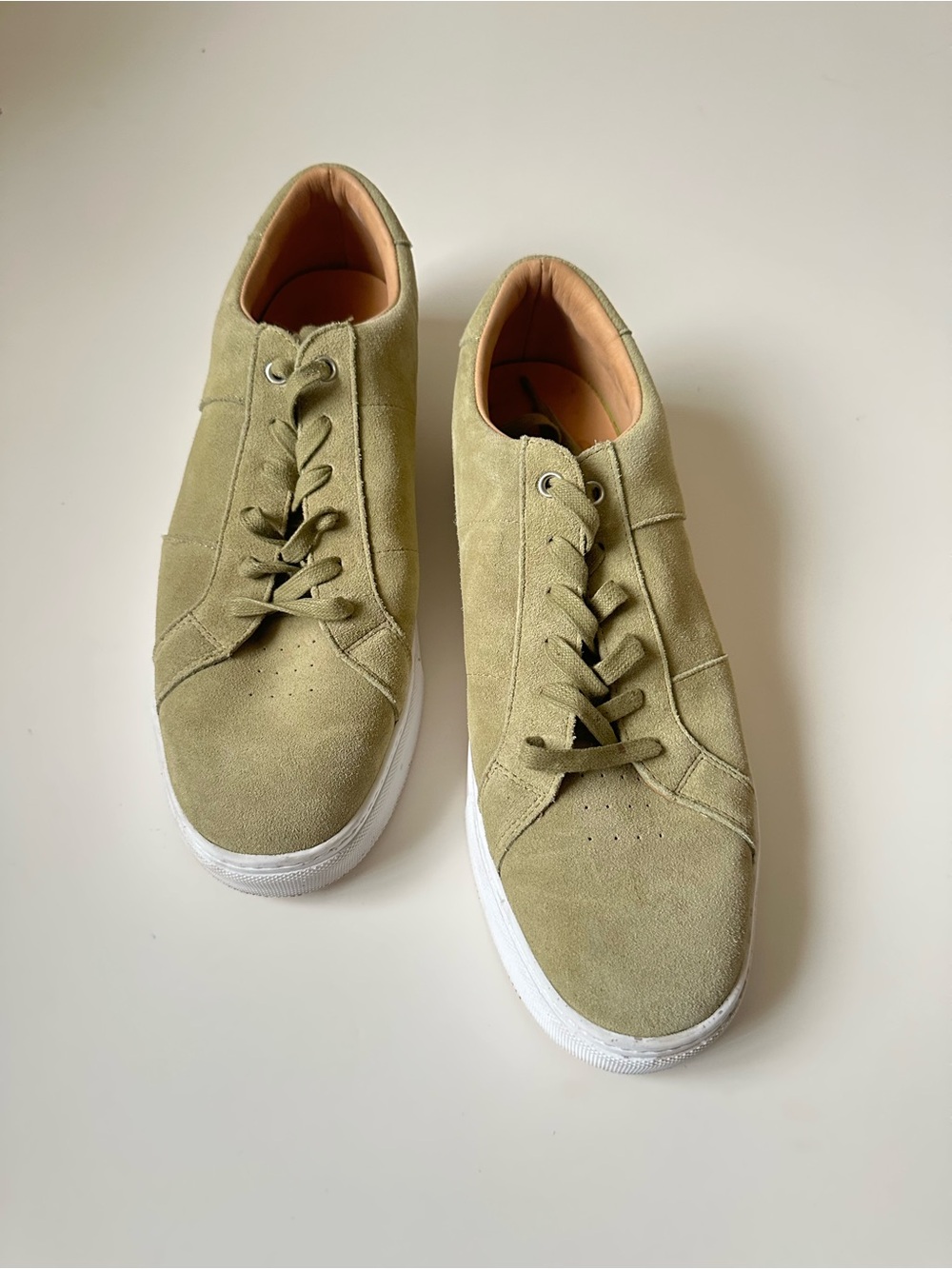 GREATS Royale Men’s Suede Low top
Lace-up Fashion Sneaker| Light Green~12